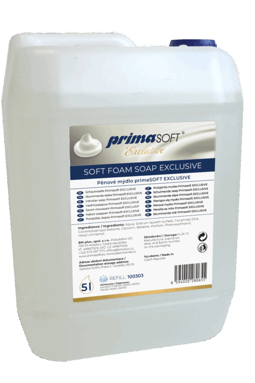 Schaumseife, PrimaSoft Exclusive, Aloe Vera, 5 l, weiss