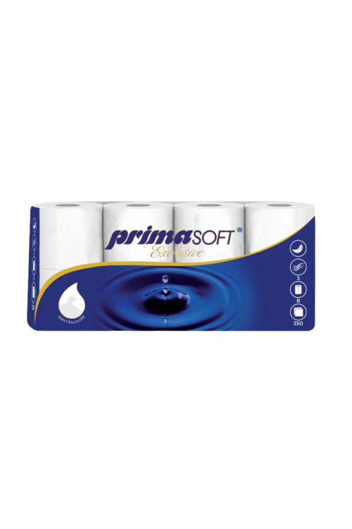 PrimaSoft Exclusive 250, 3-lagig, Zellstoff, 1 Palette